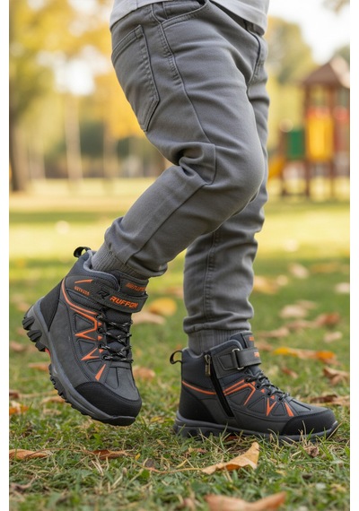 Füme Turuncu Polarlı Kaymaz Erkek Çocuk Outdoor Bot 2301 F Füme-turuncu