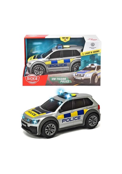 Dickie Işıklı Ve Sesli Vw Tiguan Polis Arabası Çok Renkli