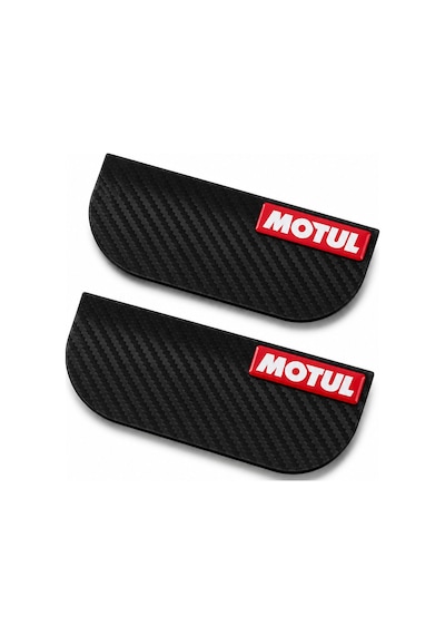 Motul Etiket Logolu Karbon Desenli Yan Ayna Yağmur Koruyucu Siperlik 2'li Set