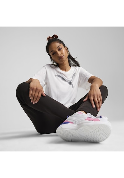 Puma Evostripe Tee Kadın T-shirt-beyaz