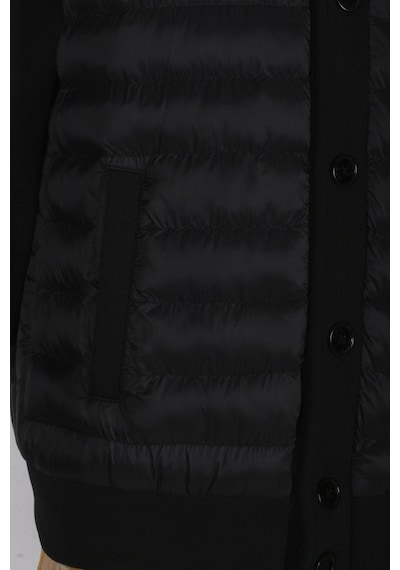 Erkek Zırh Örme Siyah Hırka Düğmeli Dik Yaka Slim Fit İnce Astarlı Mevsimlik Cardigan Ncs Jeans 4518-siyah Siyah