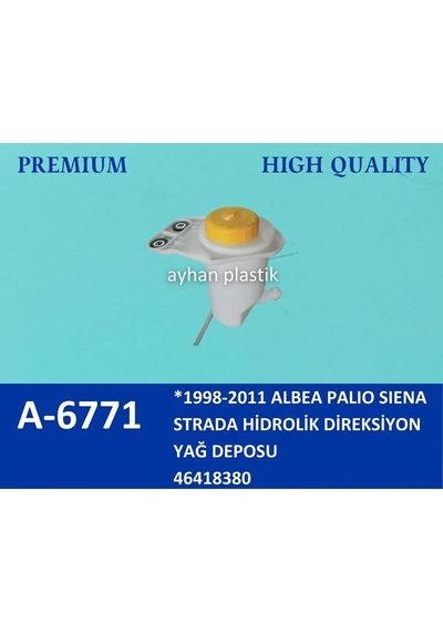 Ayhan A6771-99 Hidrolik Direksiyon Yağ Deposu Kapaklı Palio-strada-siena-albea-doblo-fiorino 1.3 Mtj 46418380