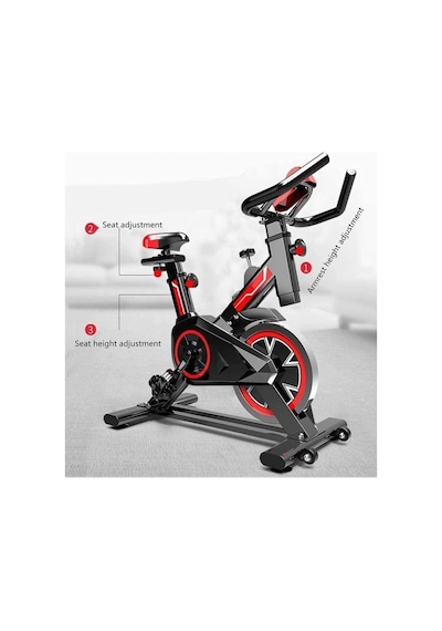 Slim Kondisyon Bisikleti Spinning Bike Egzersiz Aleti Siyah