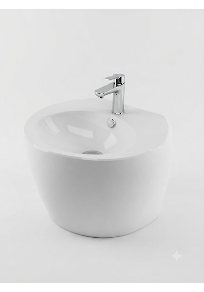 Modern Monoblok Lavabo Beyaz
