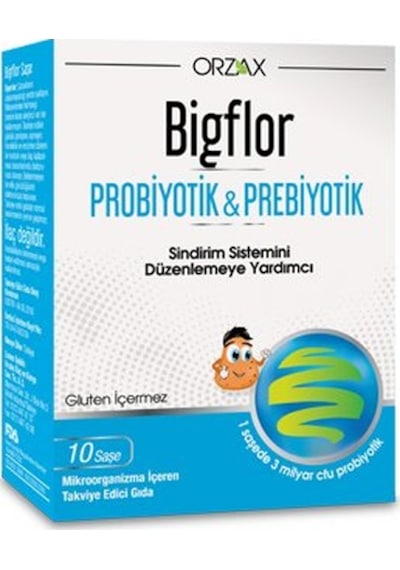 Orzax Bigflor Probiyotik & Prebiyotik 10 Saşe