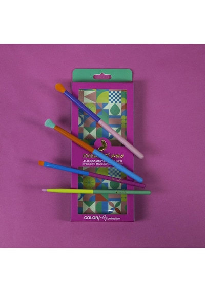 Nascita Colorfully Collection 4lü Göz Makyaj Fırça Seti - 133 Nasbrushset133