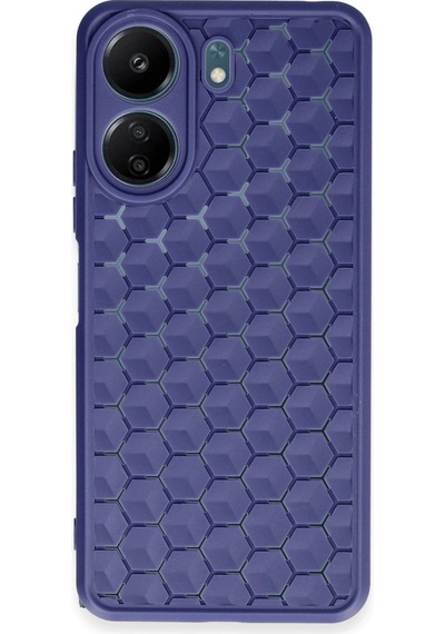 Xiaomi Redmi 13c Kılıf Petek Silikon Kapak Lacivert