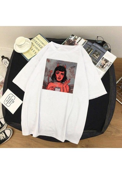 Noıssey T-shirt 2023/2024 Köstebek Sokak Trend Tasarım Harajuku/gotik Sezon Adj47-762 Renk