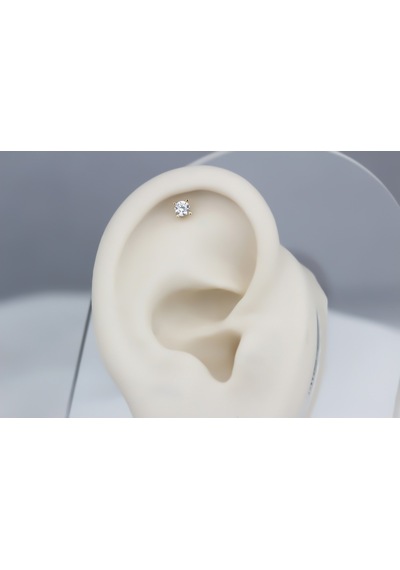 Glorria Altın Tektaş Helix Piercing (540178464) Sarı