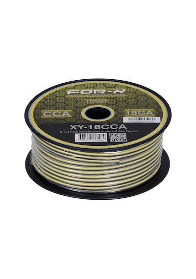 For-x Xy-18cca Hoparlör Kablosu Silikon 18ga 100 Metre