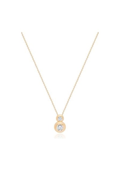 Diamond Line-Gülaylar - Sarı Altın 14 Ayar Trend Kolye N11.25331