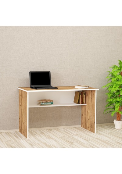 Kalenderdekor1 Kalender Dekor Ellen 120 Cm Çalışma Masası Atlantikçam-Beyaz