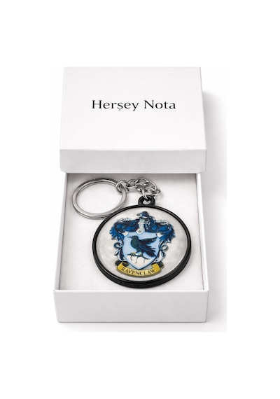 Ravenclaw Temalı Metal Anahtarlık Mavi Desenli Unisex Aksesuar