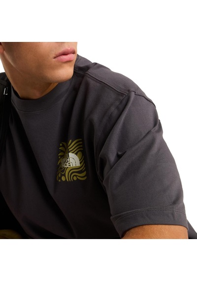 The North Face Sun Oversize Graphic Erkek Antrasit Outdoor T-shirt Nf0a8ga0rhı1 Gri
