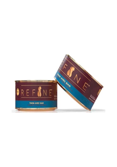 Refine Kedi Konservesi Levrekli Ve Ton Balıklı 85 Gr