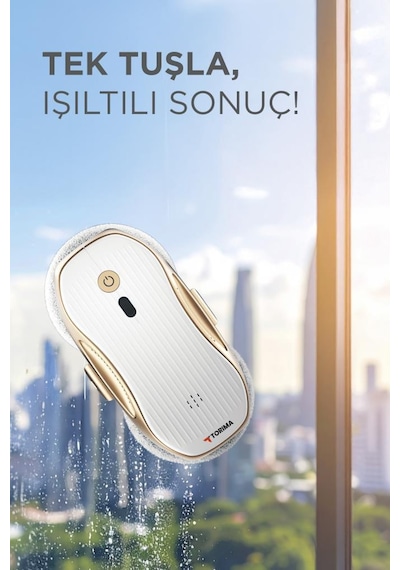 Torima S10 Su Püskürtmeli Uzaktan Kumandalı 3000pa Cam Pencere Temizleme Robotu