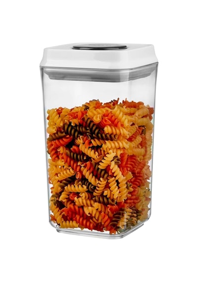 Leggno Pratico Basmalı Kare Erzak Saklama Kabı 1,25 Lt. Ölçüler:106x106x192mm
