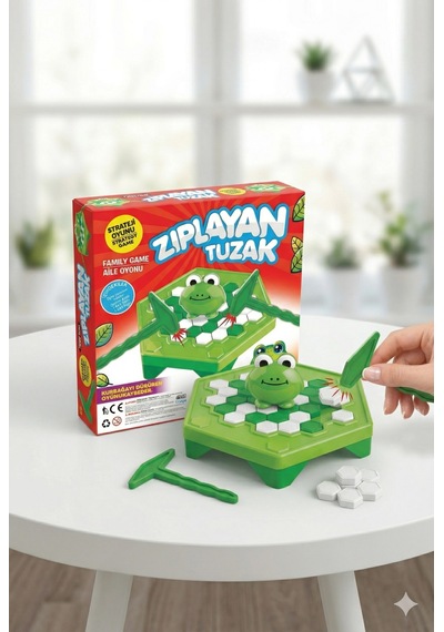 Zıplayan Tuzak Kurbağa Düşürme Oyunu