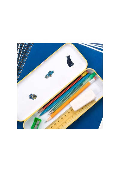 44 Adet Mavi Vintage Retro Sticker Seti - Etiket Seti Scrapbook Bullet Journal