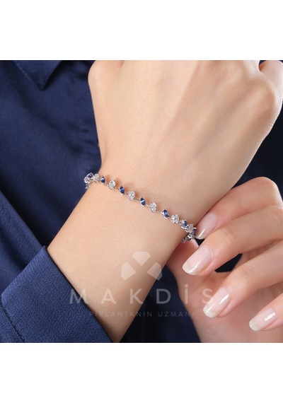 3.55 Karat Safir Pırlanta Bileklik