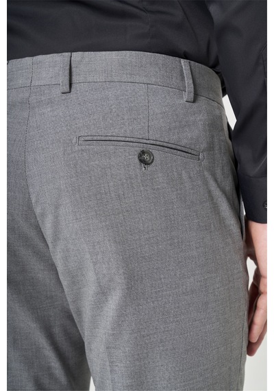 İmza Füme Yan Cep Filafil Desen Slim Fit Esnek Pantolon 1003260152