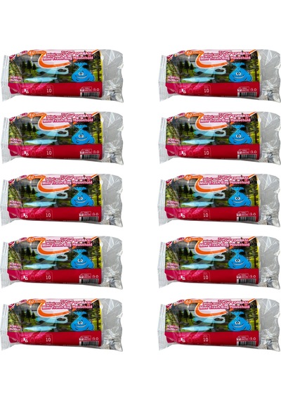 Yener Mini Küçük Boy Çöp Torbası Poşeti 2 Kat Beyaz 10 L 40 x 50 CM 10 x 40'lı