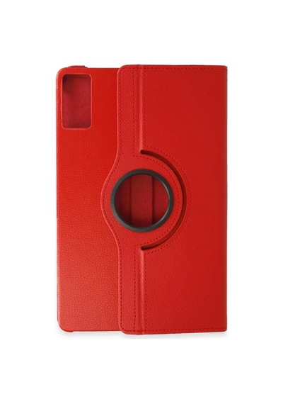 Xiaomi Redmi Pad Se Uyumlu Kılıf 360 Tablet Deri Kılıf - Kırmızı Klasik
