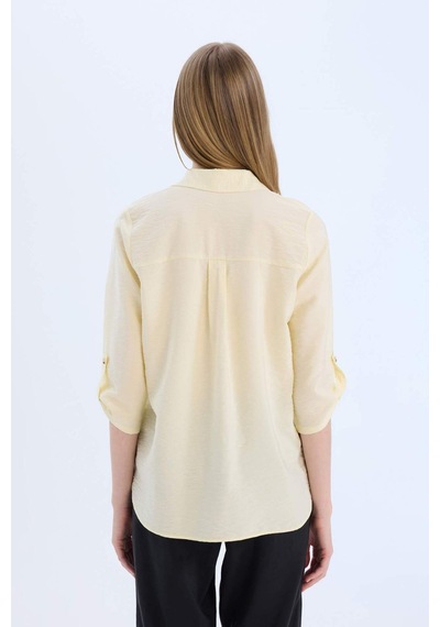 DeFacto Regular Fit Basic Düz Uzun Kollu Gömlek M9407AZ25SPYL496