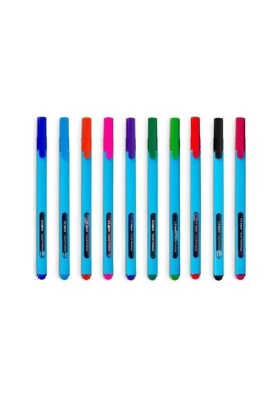 Liqeo 10 Renk Fineliner Kalem İnce Uçlu Keçeli Kalem 0.4 Mm Ergonomik Tasarım