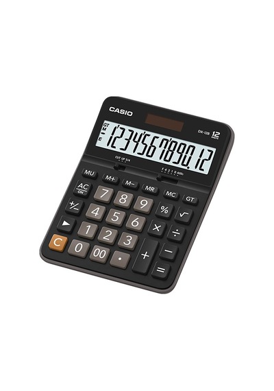 Casio Hesap Makinesi Masaüstü 12 Hane Dx-12b Siyah