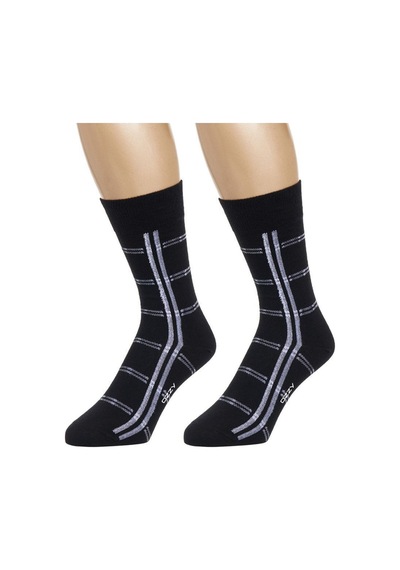 Ozzy Socks 3 Çift Dikişsiz Erkek Penye Pamuklu 4 Mevsim Çorap Dayanıklı Topuk Burun Siyah- Antrasit