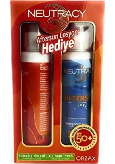 Orzax Neutracy Güneş Koruyucu Set Karma & Yağlı Ciltler İçin - Güneş Kremi Spf50+ 150 Ml + After Sun Losyon 150 Ml