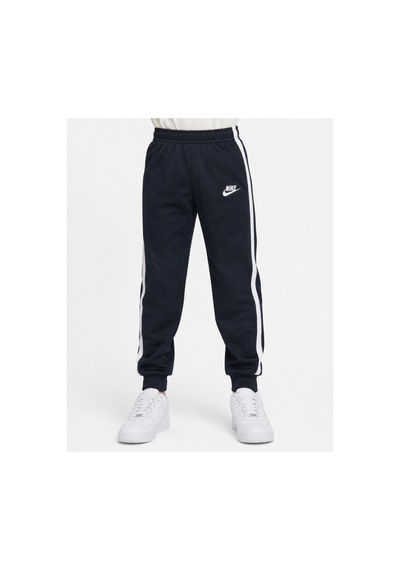 Mavi Boncukk Çocuk Unisex Şeritli Paça Lastikli Alt Eşofman Siyah1