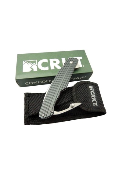Crkt Serisi K241xxp- 23 CM Gri Kancalı Kamp Çakı Jobon Ki Çok Renkli