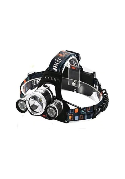 Boruit Led Kafa Feneri 3000Lm Xm-L T6 3000 Lümen 3 Mod  Şarjlı Siyah