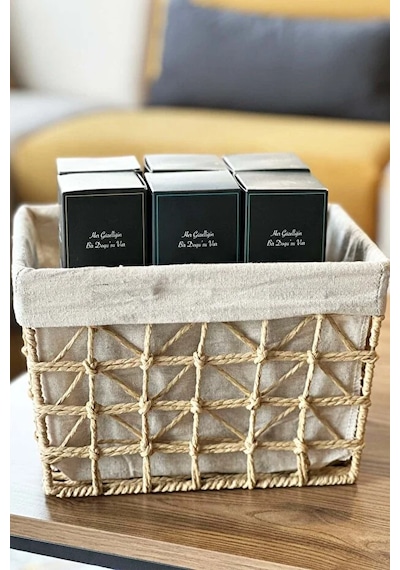 Hasır Meyvelik Genel Amaçlı Sepet Bej Hasır Bej