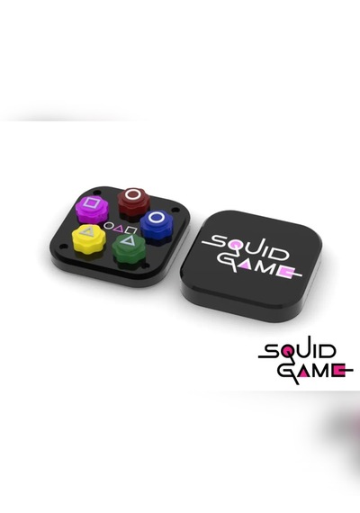 Squid Game Gonggi 5 Taş Oyun Seti, Özel Kare Kutulu, Ağır Taşlı V