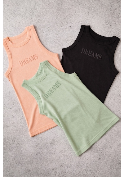 Demirsa Boutique Halter Yaka 3'lü Siyah, Yeşil Ve Pudra Modal Kaşkorse Kadın Atlet Siyah-yeşil-pudra Demirsa Boutique Halter Yaka 3'lü Siyah, Yeşil Ve Pudra Modal Kaşkorse Kadın Atlet Siyah-yeşil-pudra