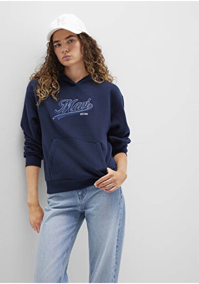 Mavi Koyu Lacivert Kadın Sweatshirt M1s10420-82318 Koyu Lacivert