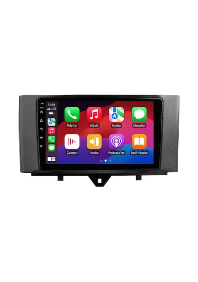 Smart Fortwo Android Multimedya 2011-2015 Carplay Android Auto Navigasyon Kameralı 4gb Ram 32gb 9"