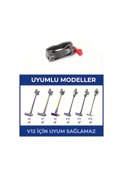 Dyson V7 Süpürge İçin Uyumlu Tetik Kilidi / Güç Düğmesi Kilidi