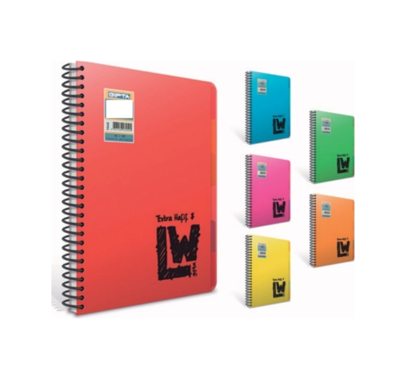 Lw S-type A4 5 Seperatörlü Spr Pp Kapak 4+1 Defter 4 Kareli 1 Çizgili 150 Yp 2 Li Paket