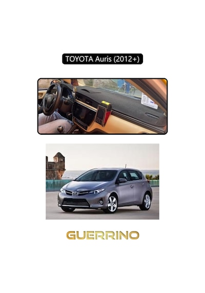 Toyota Auris 2012-2013 Torpido Koruma Halısı Siyah Kenar