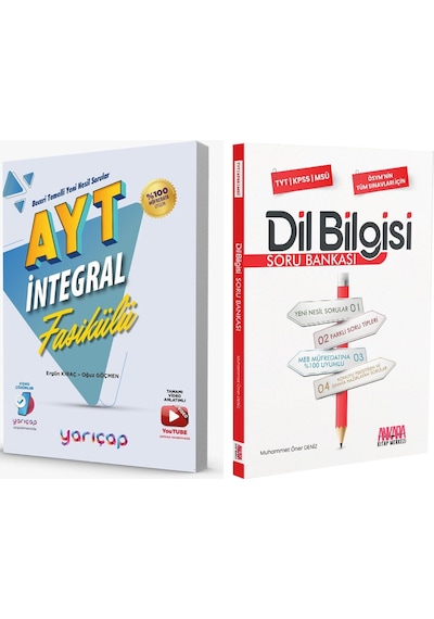 Yarıçap Yayınları Ayt İntegral Fasikülleri Ve Akm Dil Bilgisi Soru Bankası Seti 2 Kitap