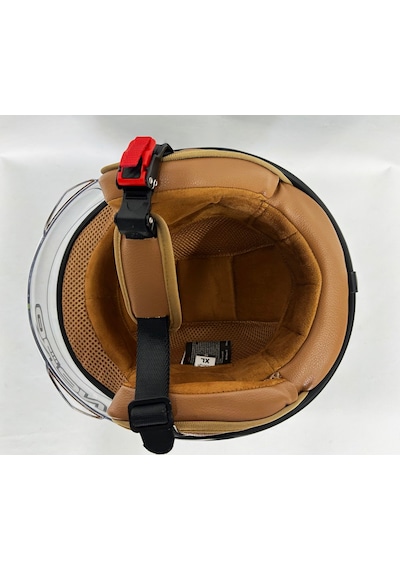 Nero Tk-06 Şefaf Vizörlü Yarım Açık Kask Gri Yeşil