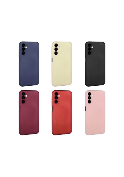 Zore Galaxy M14 Kılıf Ogaa Premier Silikon Kapak - Kırmızı