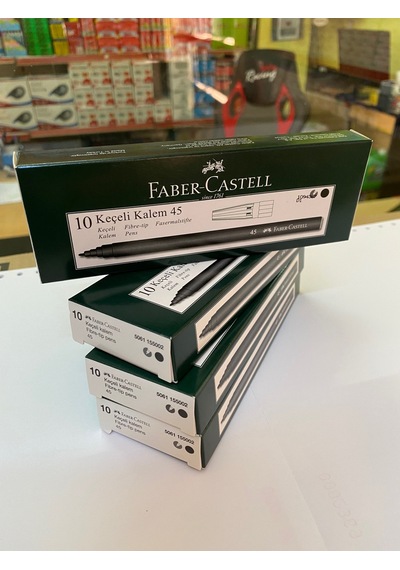 Faber-Castell Keçeli Kalem 4 Kutu 40 Adet Siyah