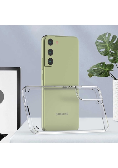 Zore Galaxy Uyumlu S22 Kılıf Coss Kapak - Renksiz Renksiz