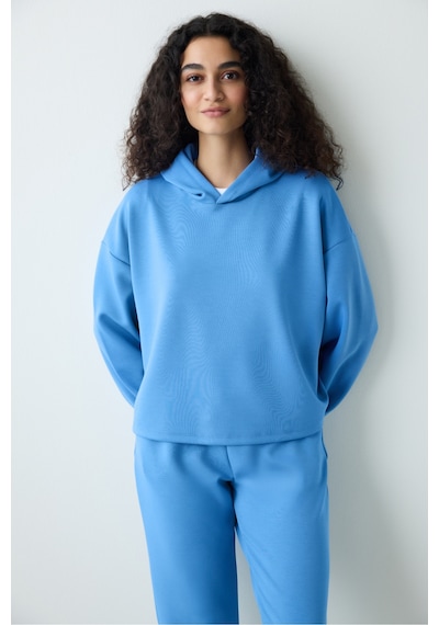 Penti Mavi Kapüşonlu Silky Touch Sweatshirt