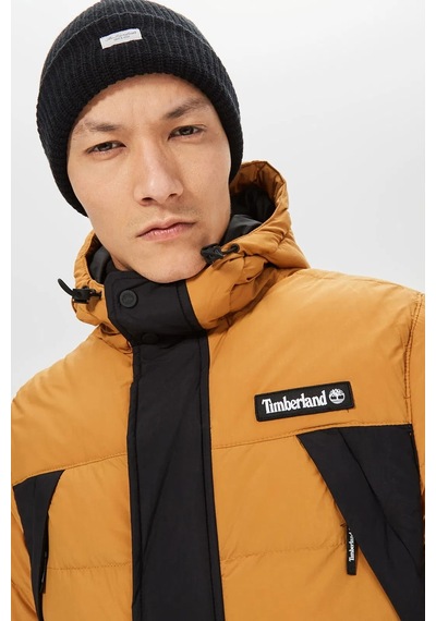 Timberland Oa Puffer Kapüşonlu Erkek Mont Sarı Sarı - Siyah
